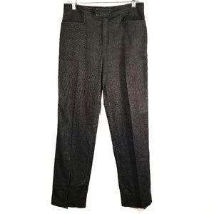 Ruby Cho Gray and Metallic silver Dress Pants / 8